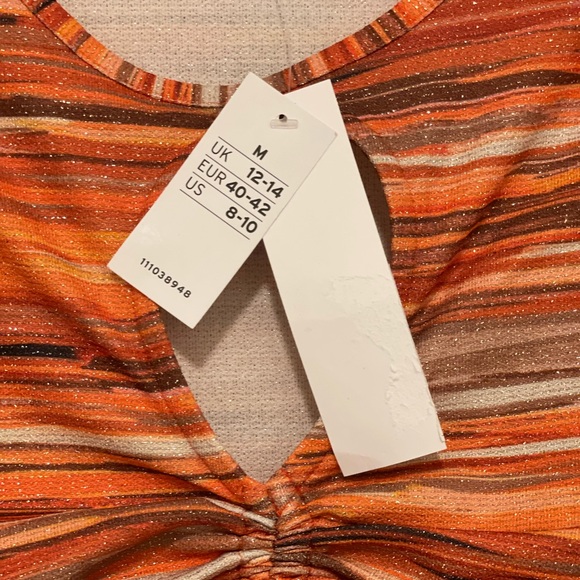 TOPSHOP Keyhole Crop Top NWT - Picture 6 of 7